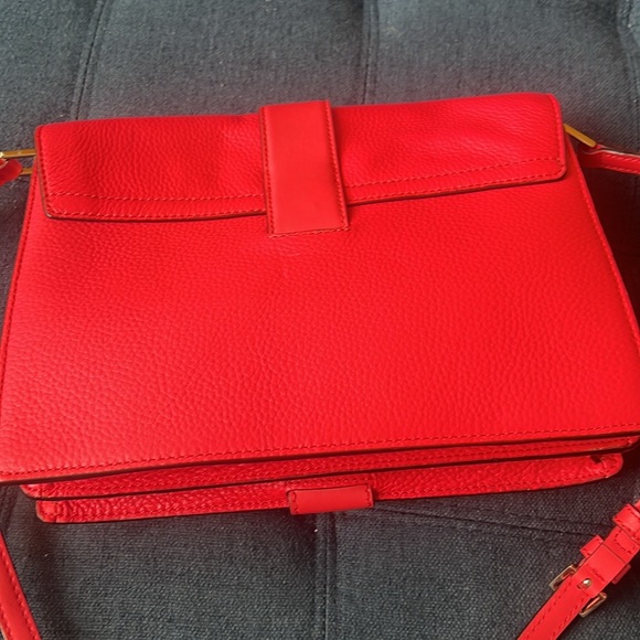 NEW KATE SPADE PARCHMENT DRIVE Josephine Red Pink Crossbody Purse Geranium - Picture 13 of 16